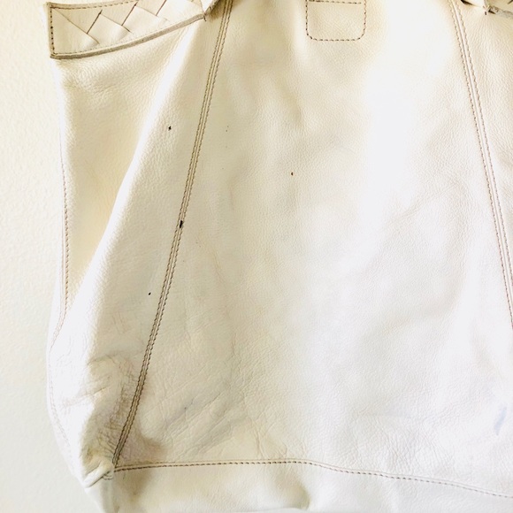 Banana Republic Large Ivory Tote Summer Purse - Picture 3 of 3